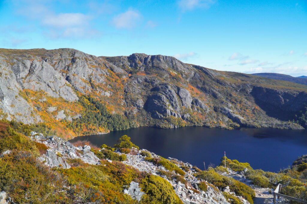 Mountain lake landscape in Tasmania’s Central Highlands